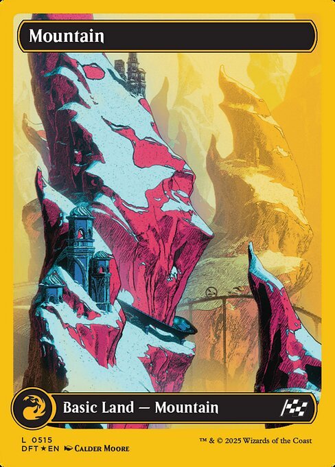 Mountain (0515) (First-Place Foil) card from DFT #515