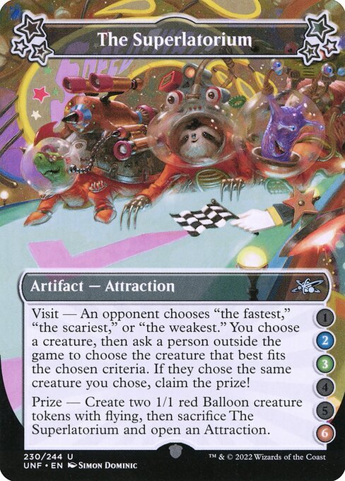 The Superlatorium card from UNF #230