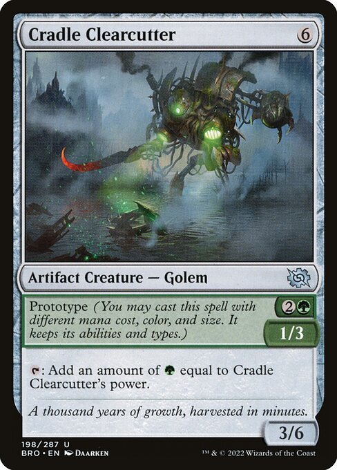 Cradle Clearcutter card from BRO #198