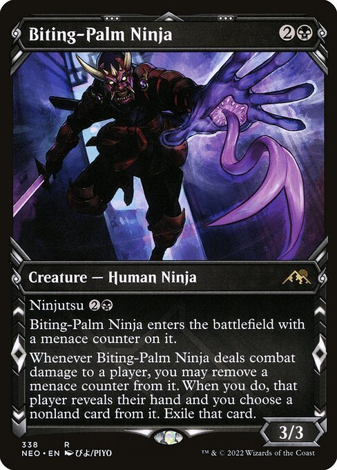 Biting-Palm Ninja card from NEO #338