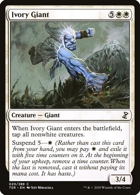 Ivory Giant card from TSR #20