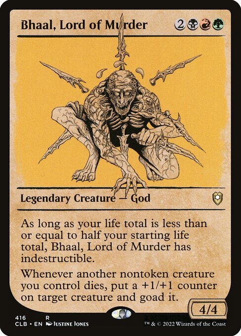Bhaal, Lord of Murder card from CLB #416