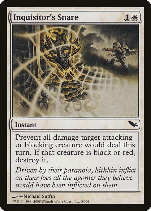 Inquisitor's Snare card from SHM #8