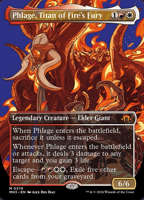 Phlage, Titan of Fire's Fury card from MH3 #379