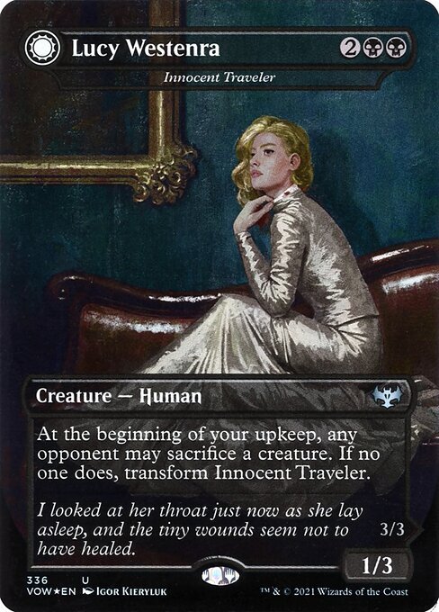 Lucy Westenra - Innocent Traveler card from VOW #336