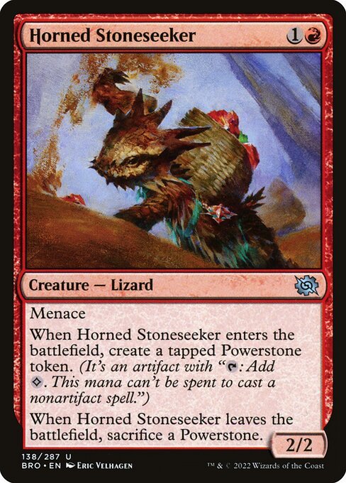 Horned Stoneseeker card from BRO #138