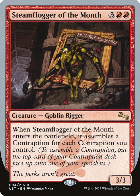 Steamflogger of the Month card from UST #94