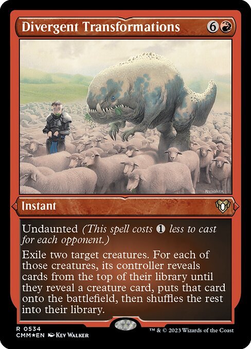 Divergent Transformations card from CMM #534