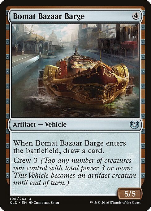 Bomat Bazaar Barge card from KLD #198