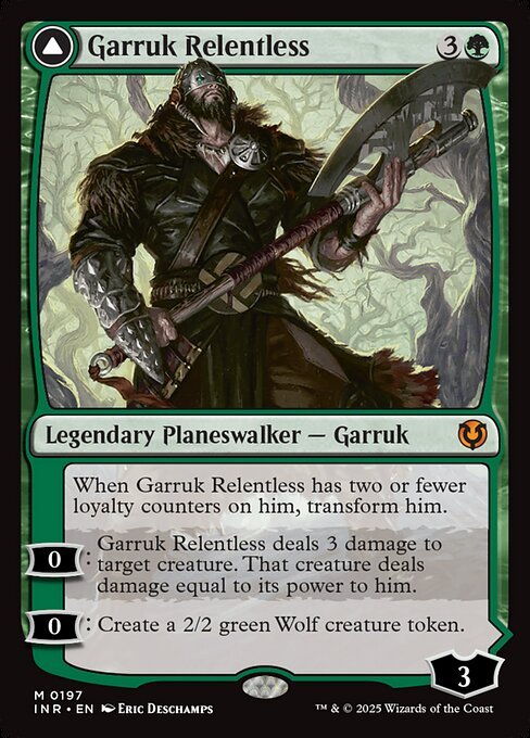 Garruk Relentless card from INR #197