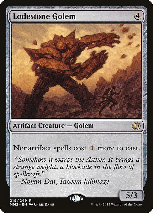 Lodestone Golem card from MM2 #219