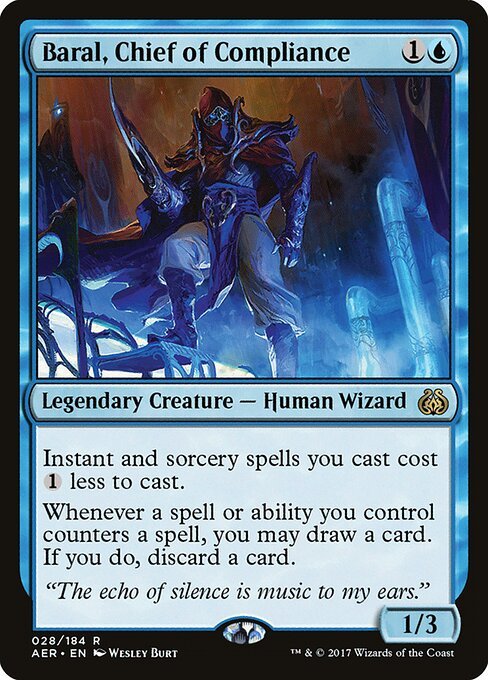 Baral, Chief of Compliance card from AER #28