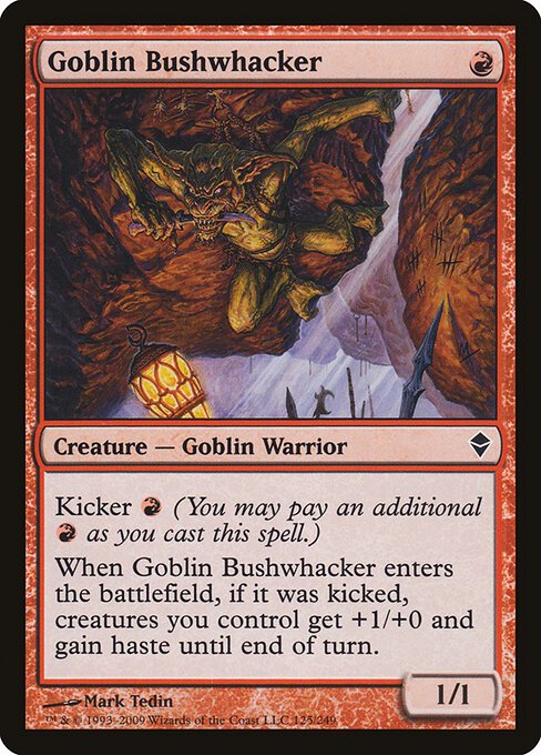 Goblin Bushwhacker card from ZEN #125