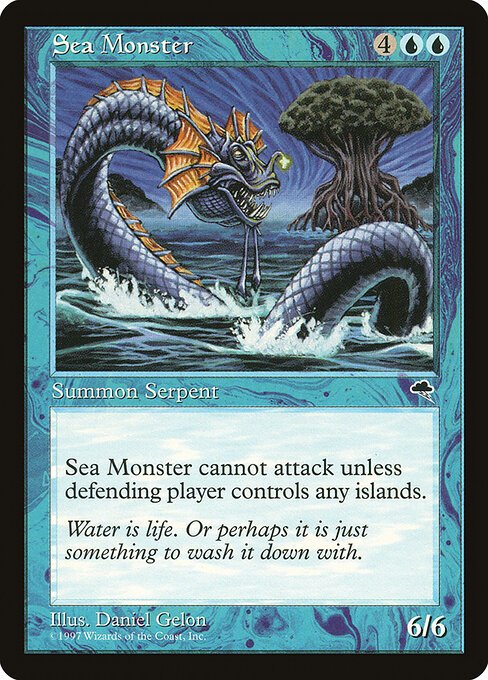 Sea Monster card from TMP #85