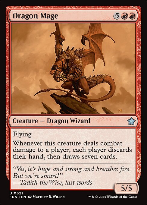 Dragon Mage card from FDN #621