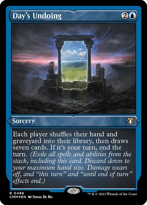 Day's Undoing card from CMM #486