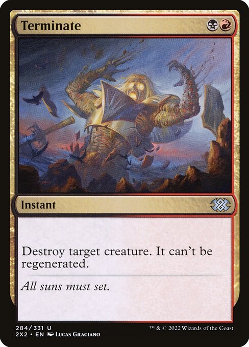 Terminate card from 2X2 #284