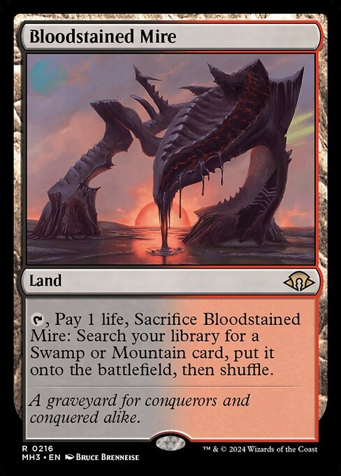 Bloodstained Mire card from MH3 #216