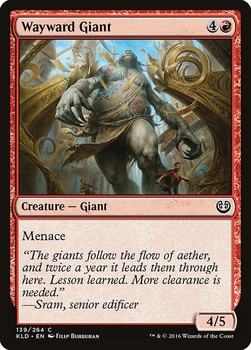 Wayward Giant card from KLD #139