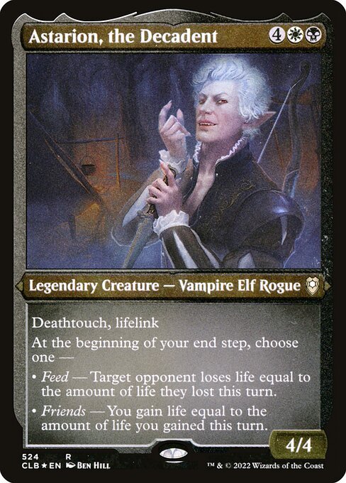 Astarion, the Decadent card from CLB #524