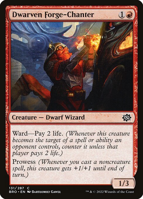 Dwarven Forge-Chanter card from BRO #131