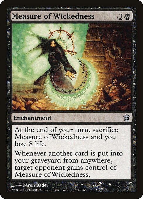 Measure of Wickedness card from SOK #82