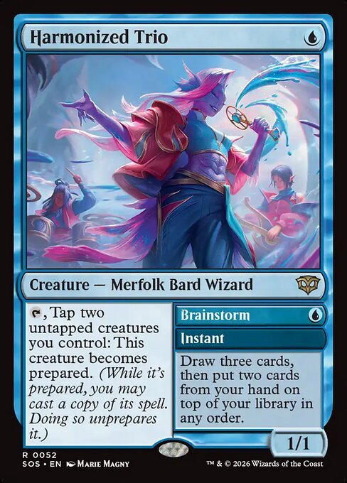 Harmonized Trio card from SOS #52
