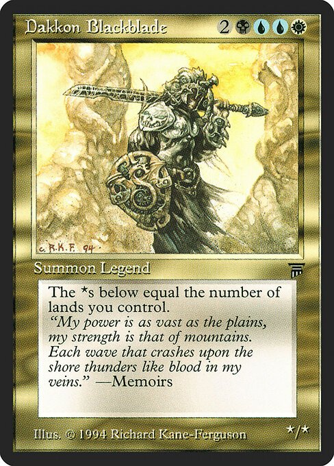 Dakkon Blackblade card from LEG #product-3838