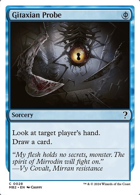 Gitaxian Probe card from MB2 #28