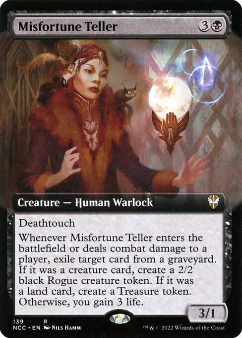 Misfortune Teller card from NCC #139