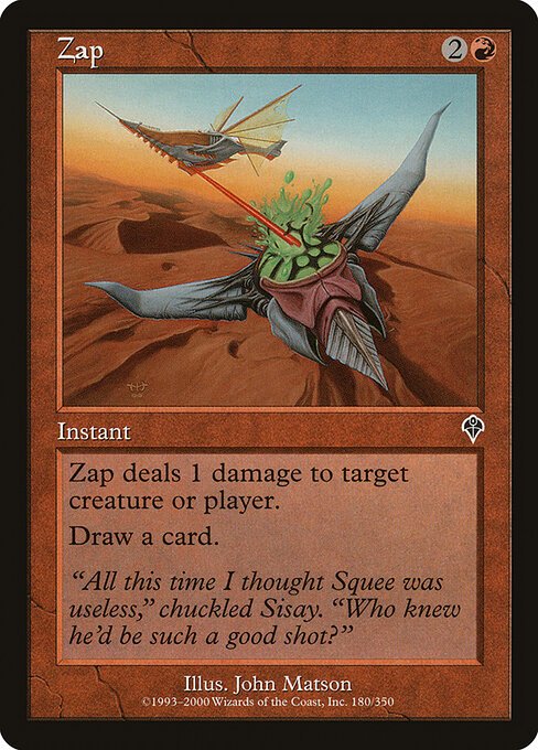 Zap card from INV #180