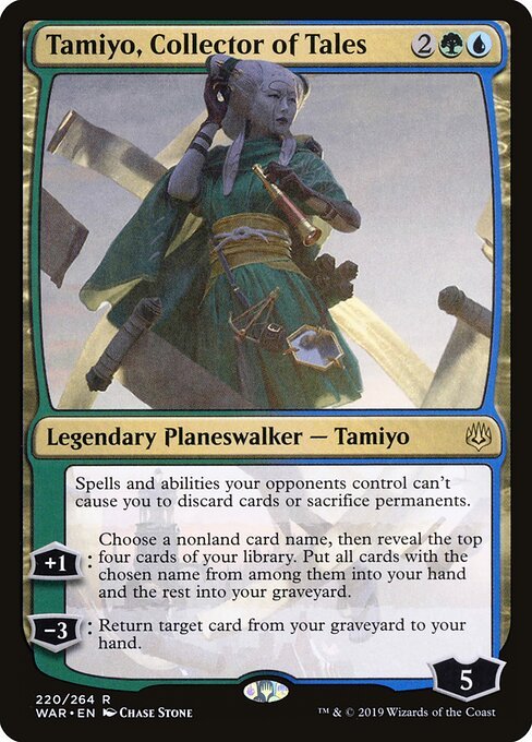 Tamiyo, Collector of Tales card from WAR #220