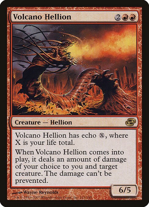 Volcano Hellion card from PLC #111