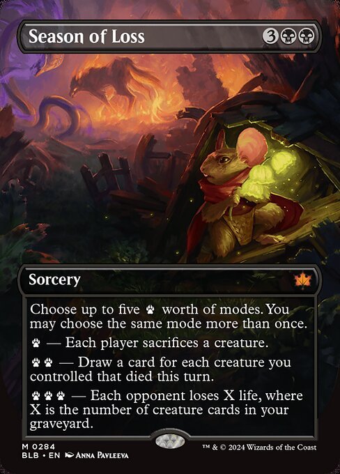 Season of Loss card from BLB #284