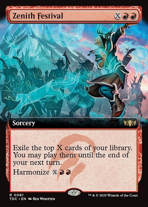 Zenith Festival card from TDC #81