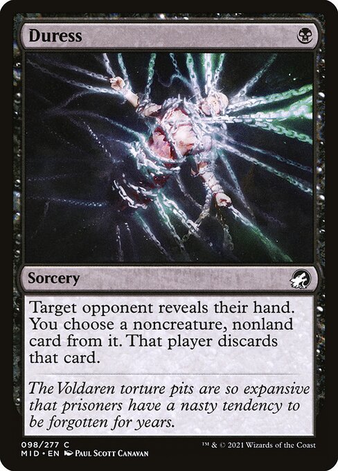 Duress card from MID #98