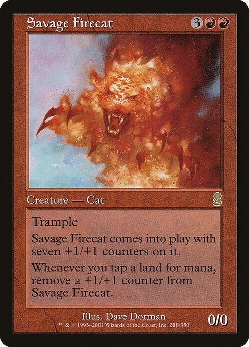 Savage Firecat card from ODY #218