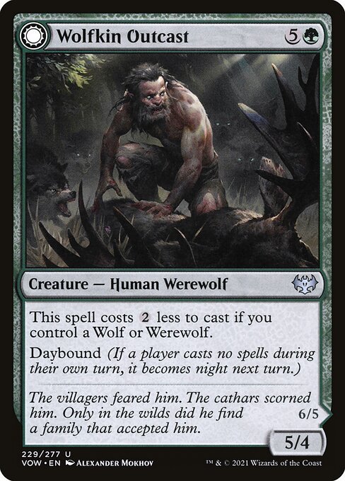 Wolfkin Outcast card from VOW #229