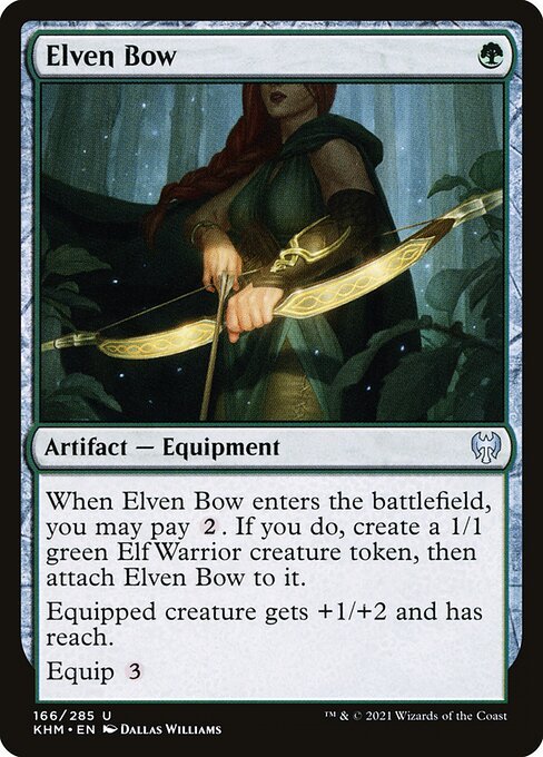 Elven Bow card from KHM #166