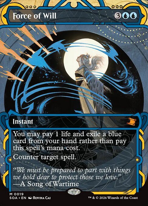 Force of Will card from SOA #19