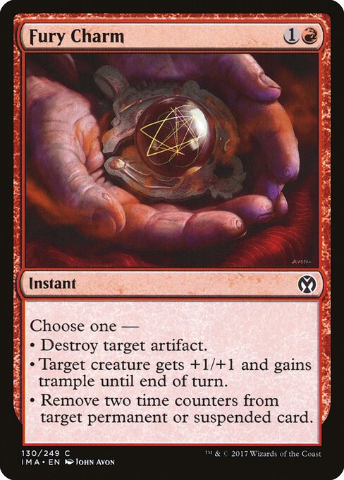 Fury Charm card from IMA #130