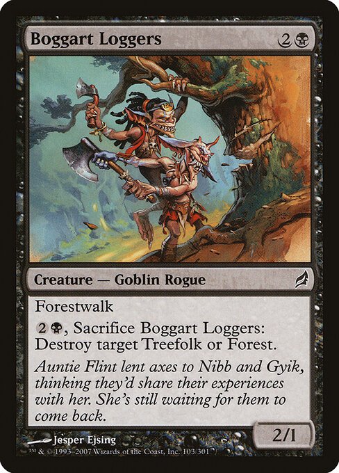 Boggart Loggers card from LRW #103