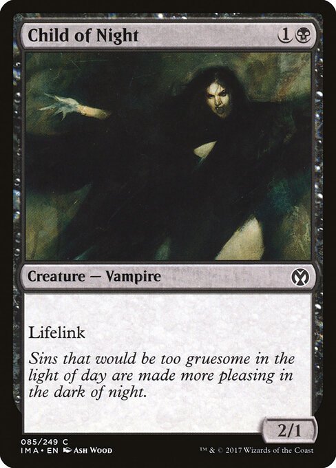 Child of Night card from IMA #85