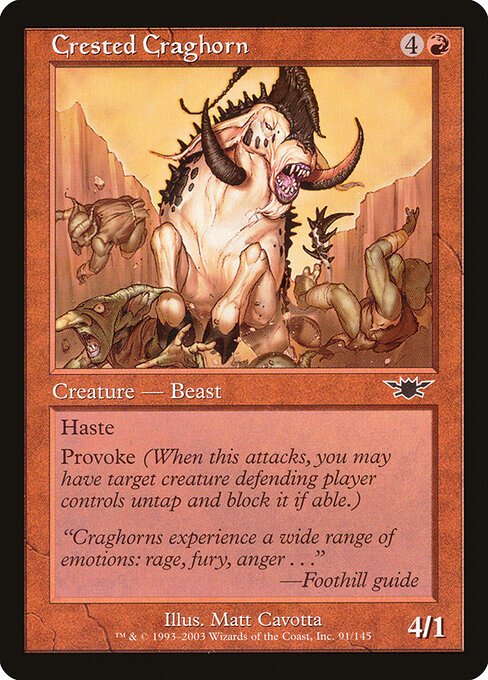 Crested Craghorn card from LGN #91