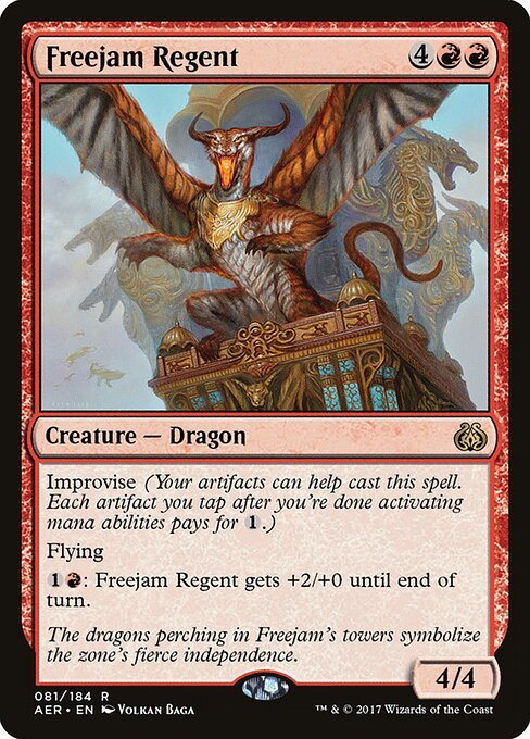 Freejam Regent card from AER #81
