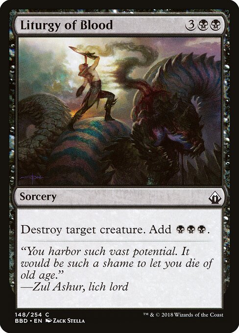 Liturgy of Blood card from BBD #148