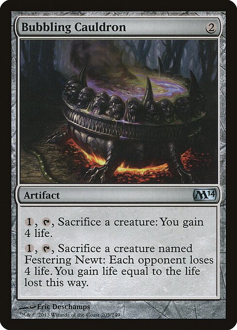 Bubbling Cauldron card from M14 #205