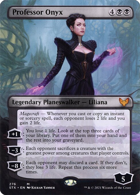 Professor Onyx card from STX #276