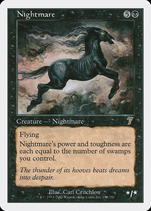 Nightmare card from 7ED #150