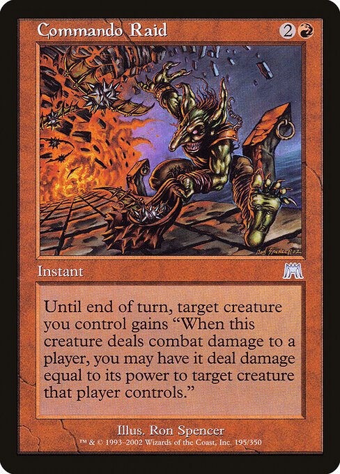 Commando Raid card from ONS #195